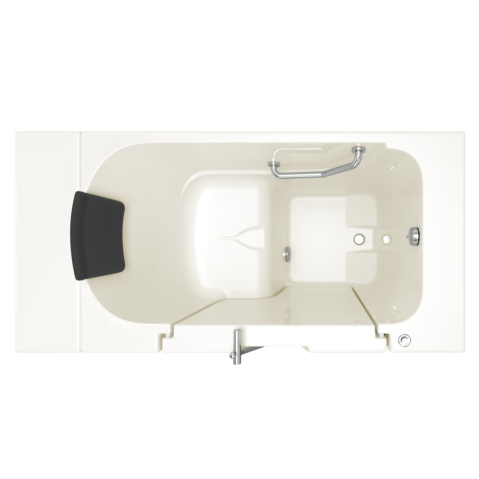 Gelcoat Premium Series 30 x 52 -Inch Walk-in Tub With Soaker System - Right-Hand Drain